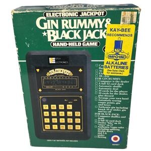 Entex GIN RUMMY & BLACK JACK Hand Held Game BRAND NEW IN BOX VERY RARE